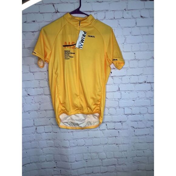 Primal Cycling Jersey Men Small Golden Gear‎ Club Yellow NWT - Picture 3 of 8